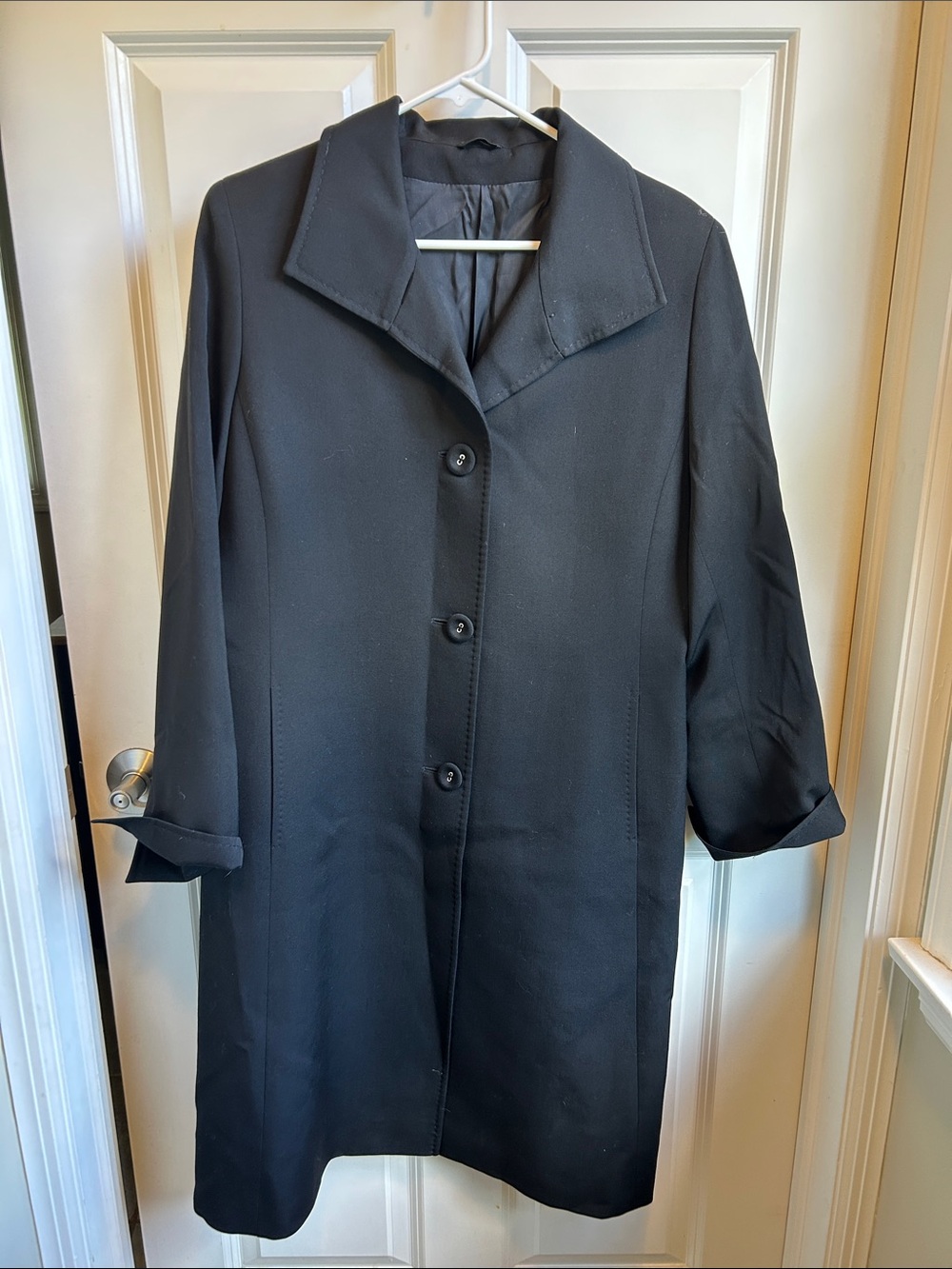 Classic Black Women's Overcoat - Cinzia Rocca